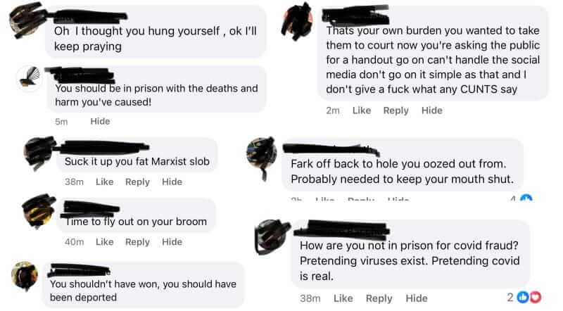 Siouxsie Wiles says online threats persist years after pandemic - Centrist